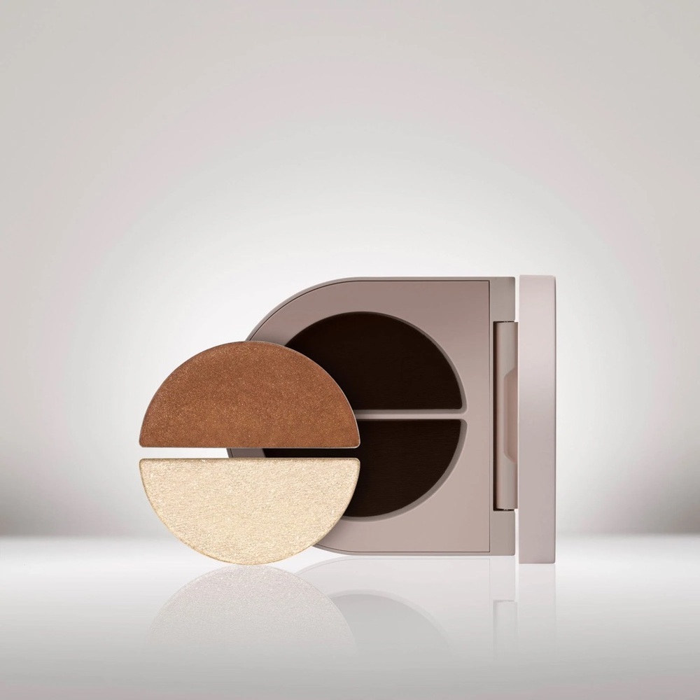 ❤️Rose Inc. SATIN & SHIMMER duet eyeshadow in cocoa and white gold